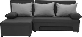 ERIS Kinyitható sarokkanapé Sötétszürke/világosszürke