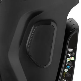 Lionelo - Forgatható autósülés alappal HARPER i-Size 76-150 cm Black Carbon