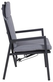 Szürke fém kerti szék Sintra – Garden Pleasure