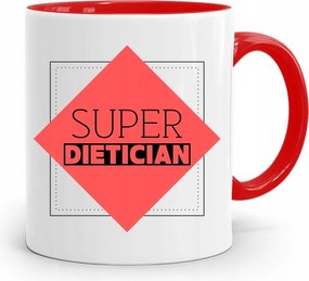 Dietetikusoknak Dietetikus Bögre Piros Ajándék fényképes nyomtatással