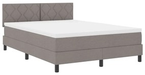Boxspring ágy matraccal matracmal Tópszínű 140 x 190 cm szövet