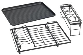 WENKO 54798100 - AMY edénycsepegtető 42,5x31,5 cm fekete