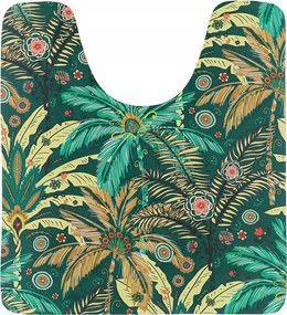 Fürdőszobaszőnyeg Wc alá Litos levelek a fürdőszobába 45 x 50 cm dekoratív