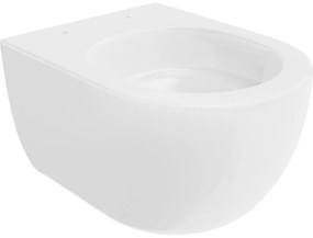 Mexen Carmen, fali WC csésze 490x365x340 mm, Perem nélküli Tornado, fényes fehér, 3388XX00T