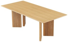 Asztal Springfield 258Barna, 75x100x220cm, Hosszabbíthatóság, Közepes sűrűségű farostlemez, Fa