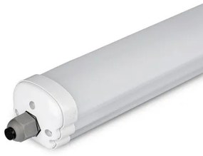 LED lámpatest , 18 Watt , 60 cm , kompakt armatúra , por- és páravédett , IP65 , sorolható , hideg fehér