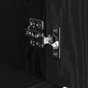 Fürdőszoba bútor szett 3 pcs Musta tammi 60 x 33 x 60 cm