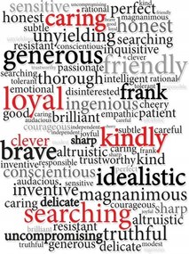 Fotótapéta Betűtípusok Piros-Fekete Tipográfia fehér háttérrel 206x275 +ragasztó