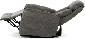 Szürke elektromos relaxfotel kábeles vezérléssel, szövet kárpitozással, TV-H9727 GREY2