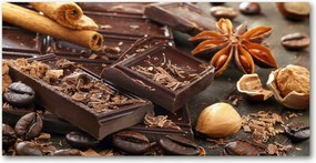 Fotó kép edzett üveg Csokoládé 140x70