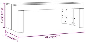 fekete szerelt fa dohányzóasztal 102 x 50 x 36 cm