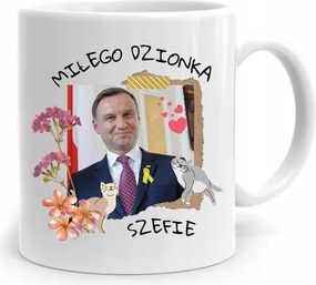 Andrzej Duda Elnök Bögre Szép Napot Nyomtatott Fotóval