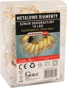 Karácsonyfa Fényfüzér 10 Led Fém