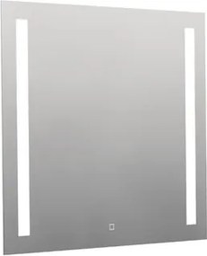 Szögletes tükör 80x70 cm LED világítással, fűtőfólia, érzékelő állítható hőmérséklettel 2700-6500K, IP44 ZIL8070TLEDS