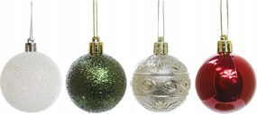 Karácsonyfadísz gömbök, színkeverék, 5 cm, 16 db