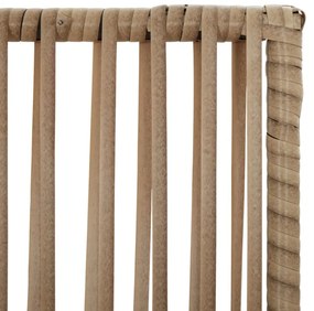 bézs 4 paneles polyrattan térelválasztó