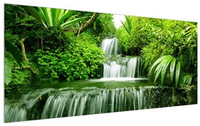 Indonéz vízesések képe (120x50 cm)