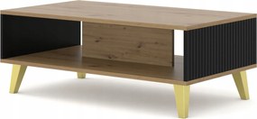 Dohányzóasztal Ravenna B 90x60 cm artisan/fekete