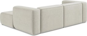Bézs sarokkanapé (jobb oldali-heverő résszel) Ekahi – Makamii