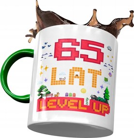 Zöld Bögre Születésnapra 65 65-es 65-ös Ajándék Nyomtatott Fotóval