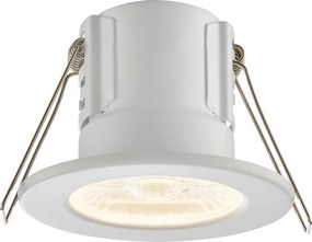 ENDON 73785 SHIELDECO Fürdőszobai Beépíthető Lámpa Matt Fehér, Átlátszó LED IP20