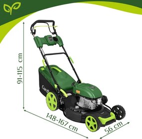 Benzinmotoros fűnyíró GARDLOV DriveXPro 196 cm³ - 51 cm kinyúlás, 60 literes kosár