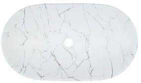 COMAD UN-LENA-MW17 - LENA 61,5x36 cm kerámia mosdó, matt fehér