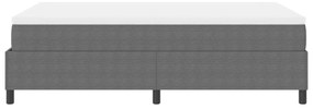Box Spring Ágy Matrac Világosszürke 120x200 cm Kordbársony Anyag