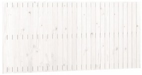 fehér tömör fenyőfa fali fejtámla 185x3x90 cm