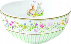 Tál tál salátás tál porcelán húsvét nyuszi pasztell 15cm
