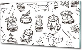 Fotótapéta üvegfalra Indián baglyok 100x70