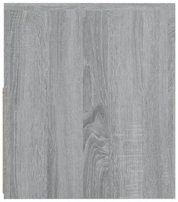 2 db szürke sonoma színű éjjeliszekrény LED-ekkel 60x35x40 cm