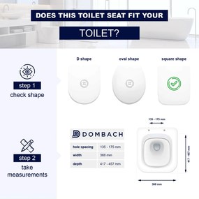 Lamera, WC-ülőke, négyzet alakú, automatikus lecsukódás, antibakteriális, fehér