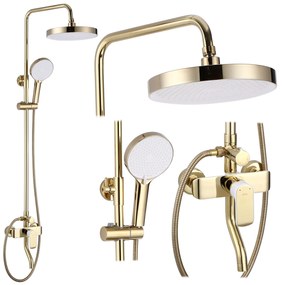 Zuhanyszett REA BLOOM WHITE GOLD