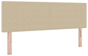 Boxspring Ágy matraccal és LED világítással Zöld Szürke 140x200 cm Bársony Szövet
