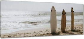 Vászonkép 100x40 Szörfdeszkák bézs