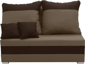 GUSTO2 Kétszemélyes kinyitható kanapé Világosbarna/sötétbarna