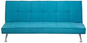 Kék kárpitozott kanapéágy HASLE Beliani