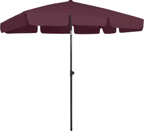 vidaXL bordó strandnapernyő 200 x 125 cm