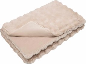 vidaXL Csúszásgátló műszőrme takaró Olite Bézs 150 x 220 cm Poliészter