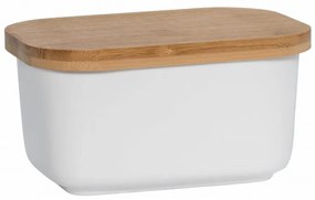 Basic fehér porcelán vajtartó fa fedéllel - Maxwell &amp; Williams