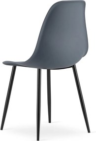 Akció: Palaszürke OSAKA szék fekete lábakkal II. osztály