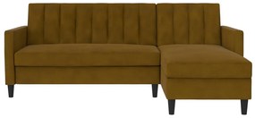 Sárga kinyitható sarokkanapé Celine – Støraa