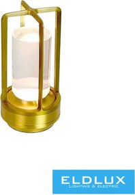 UNIVERSO Tölthető asztali lámpa DC:5V 2000mAh 3w 130lm CCT D90x180mm IP20 Óarany