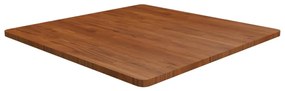 sötétbarna kezelt tömör tölgyfa négyzet asztallap 90x90x2,5cm