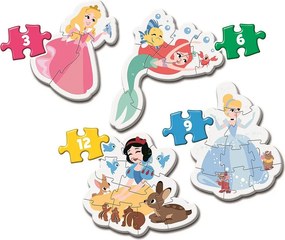 Disney Hercegnők My First baba forma puzzle Clementoni