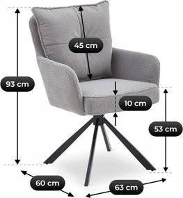 CITY forgószék, szürke