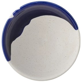 Fehér-kék agyagkerámia tálka 400 ml Okayama – Bloomingville
