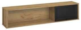 Függesztett polc Bruselas (tarany craft (tölgy + fekete). 1116785
