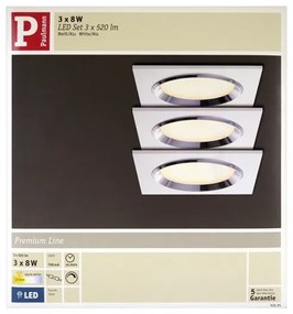 Paulmann 92695 - 3x8W LED DICE beépíthető dimmelhető lámpa 230V